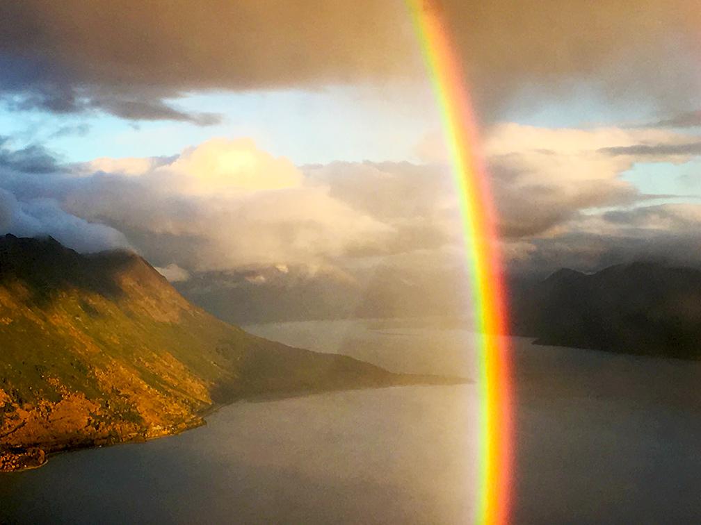amazing rainbow in the sky